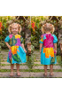 Hand Painted Rayon Kids Dress Hand Painted Rayon Kids Dress
